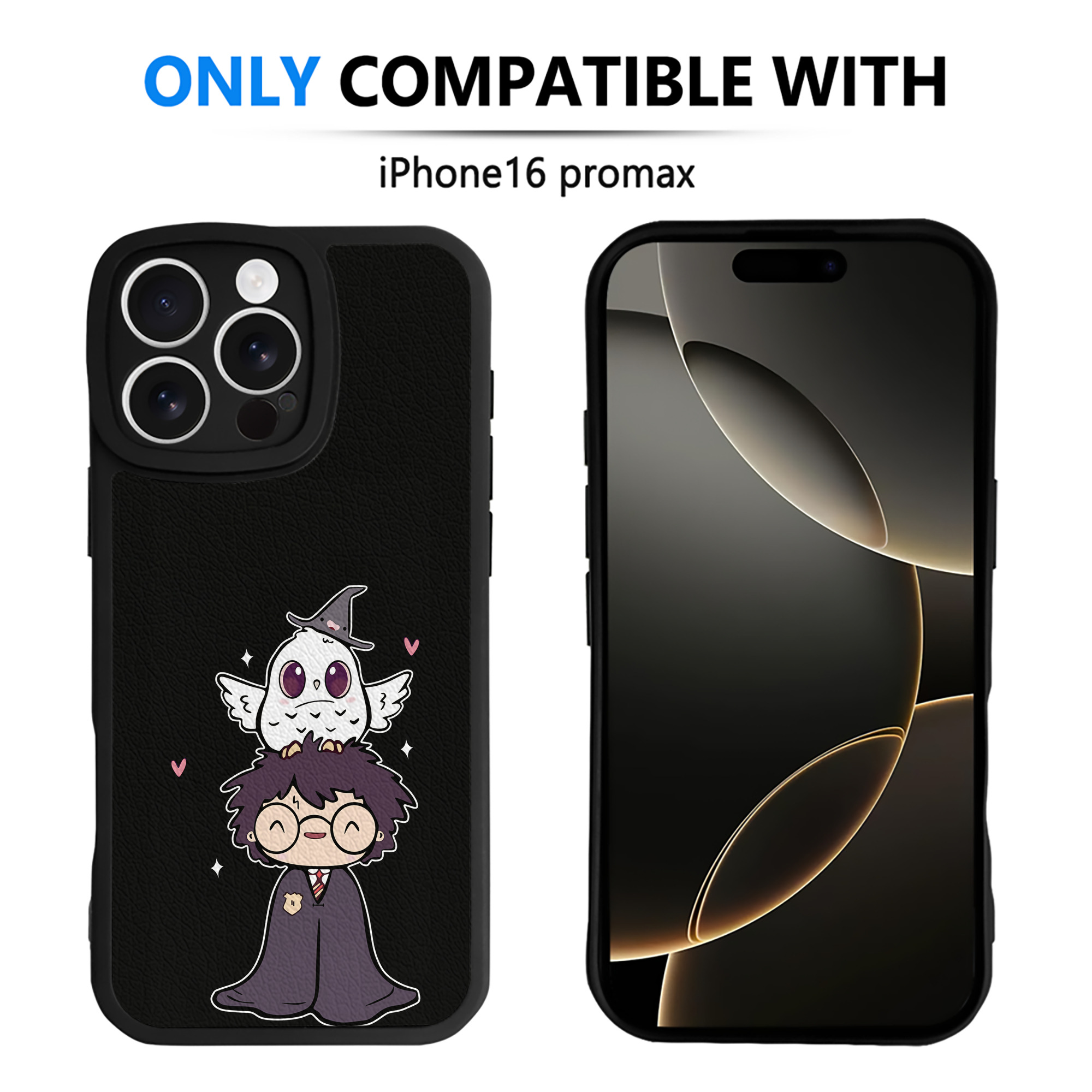 （画像用） Harry Potter ハリー・ポッターシリーズ 【iPhone 16シリーズ対応】シリコンスマホケース（レザー調） 材質：シリコン